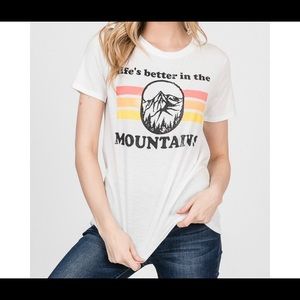 “Life’s better in the Mountains” graphic top
